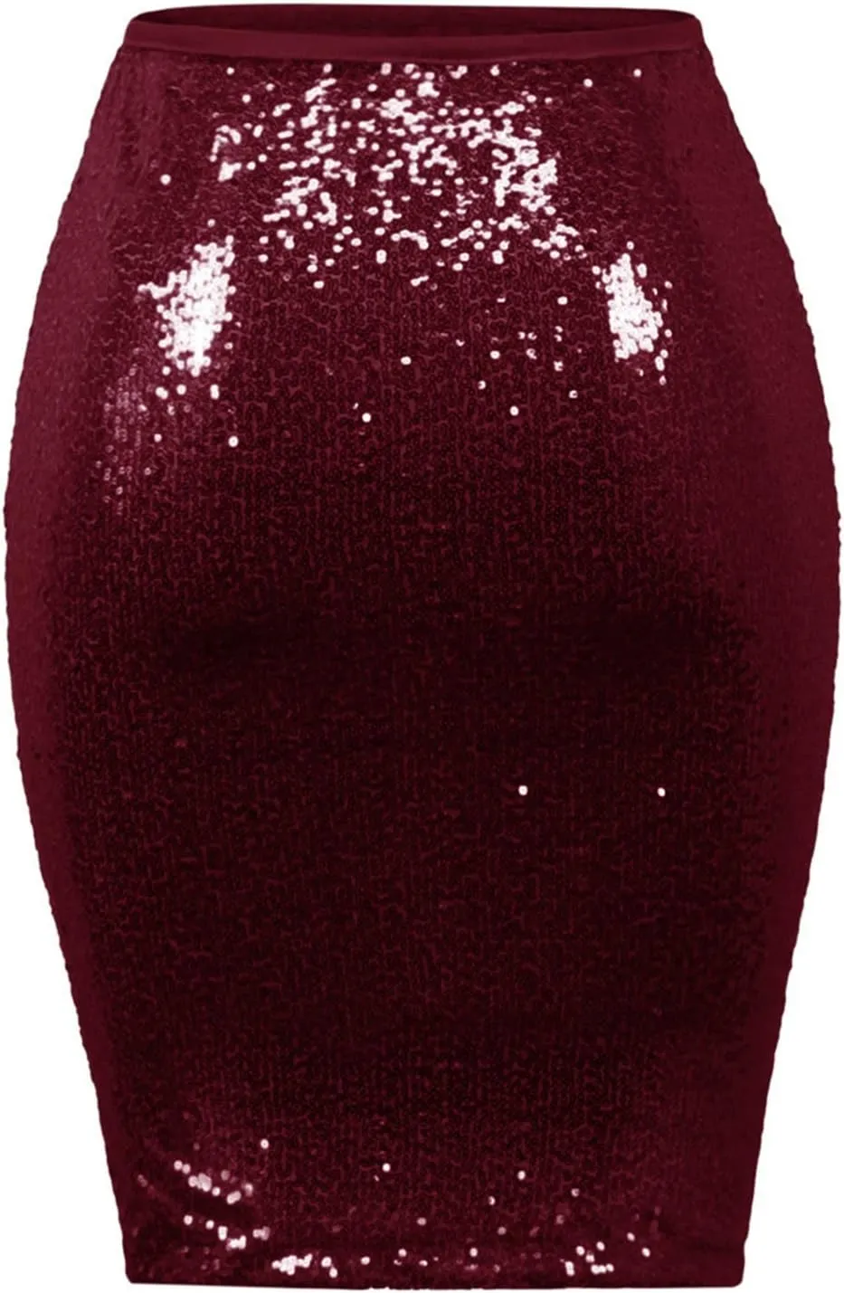 Sequin Skirts for Women Trendy Solid Color High Waist Slim Hip Midi Half Body Skirt Party Pencil Skirt Clothes 11