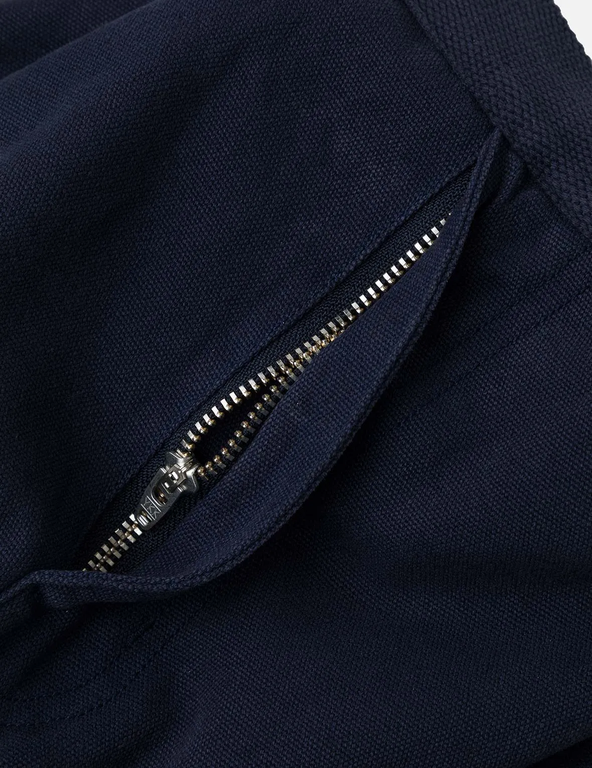 Slogan Appliqué Embroidery Straight Fit Worker Chino