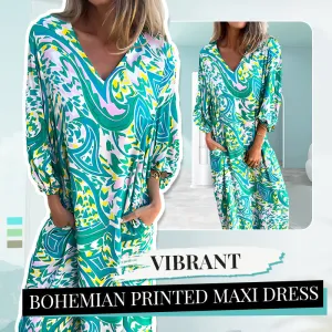 🎉Spring Hot Sale 49% OFF🥰Vibrant Bohemian Printed Maxi Dress✈️Free Shipping