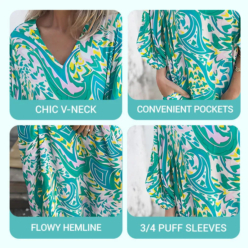 🎉Spring Hot Sale 49% OFF🥰Vibrant Bohemian Printed Maxi Dress✈️Free Shipping