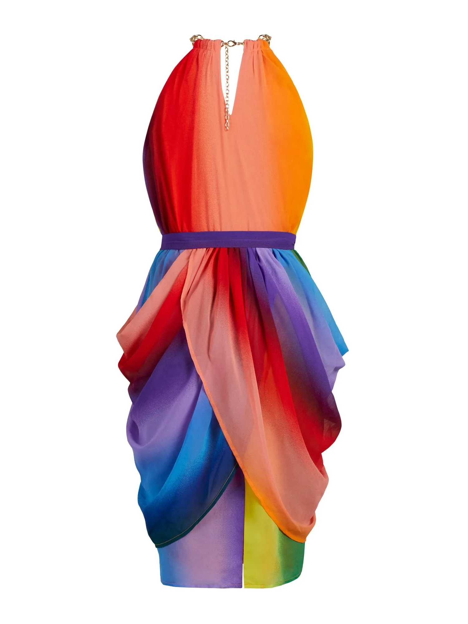 Tall Rainbow Draped Dress