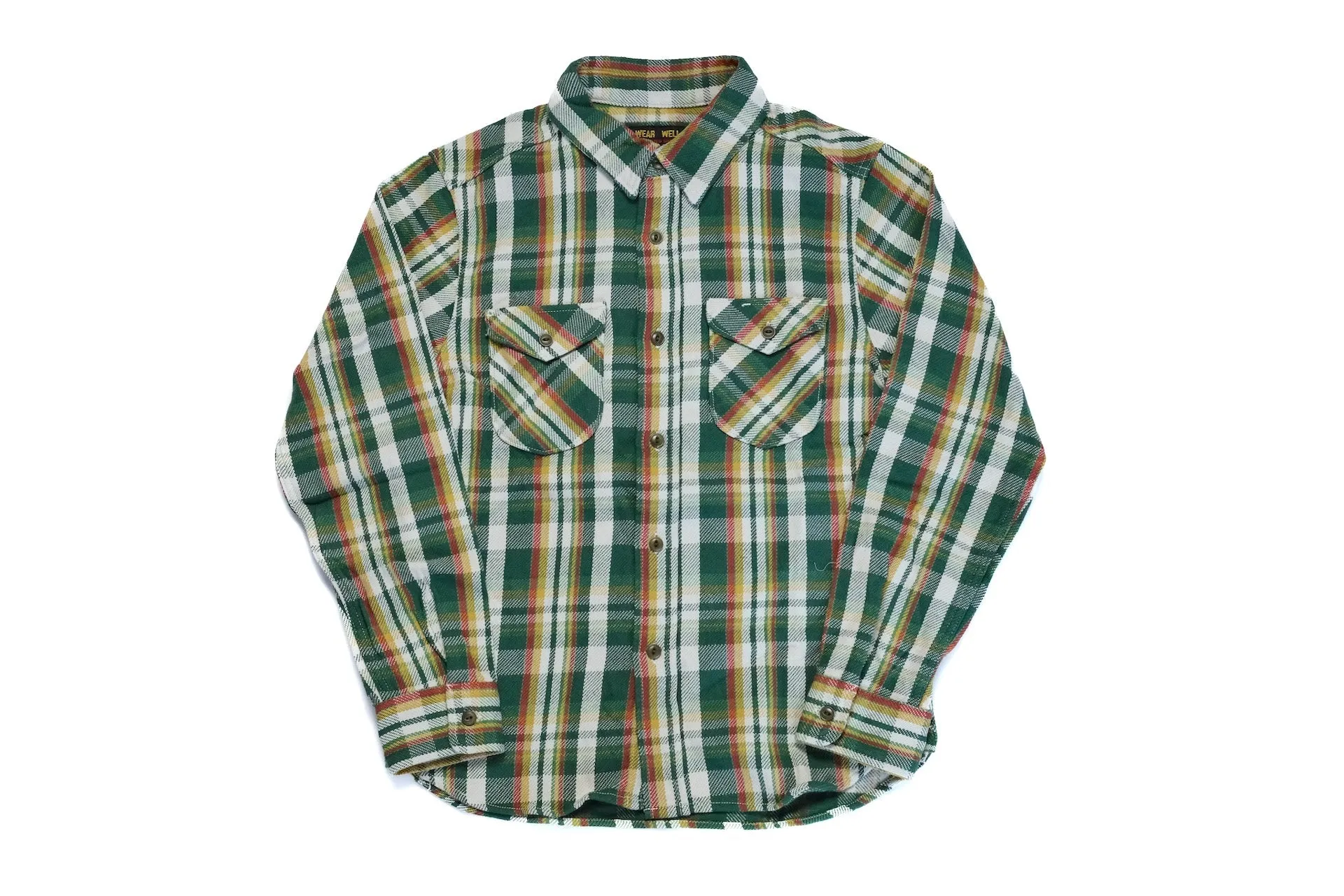 UES 14oz Heavyweight Selvage Flannel Workshirt (Harvest Green)