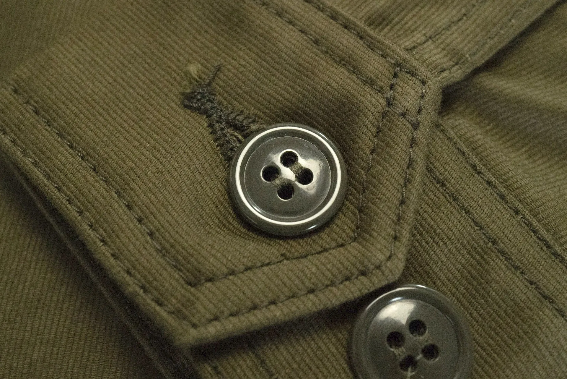 Unique Garment Heavyweight Jungle Cloth 'Utility' Jacket (Olive)
