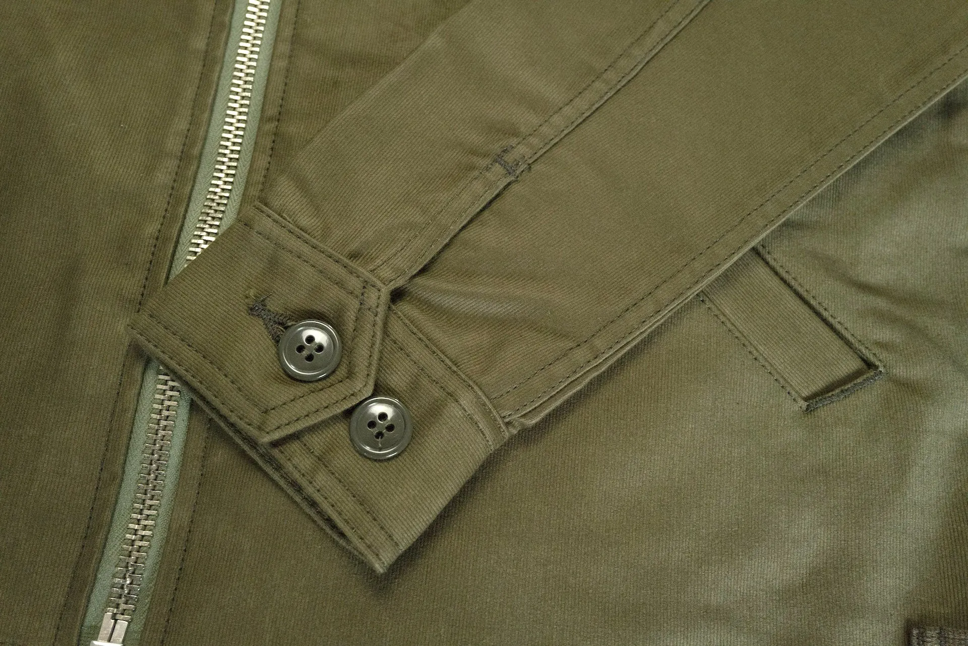 Unique Garment Heavyweight Jungle Cloth 'Utility' Jacket (Olive)