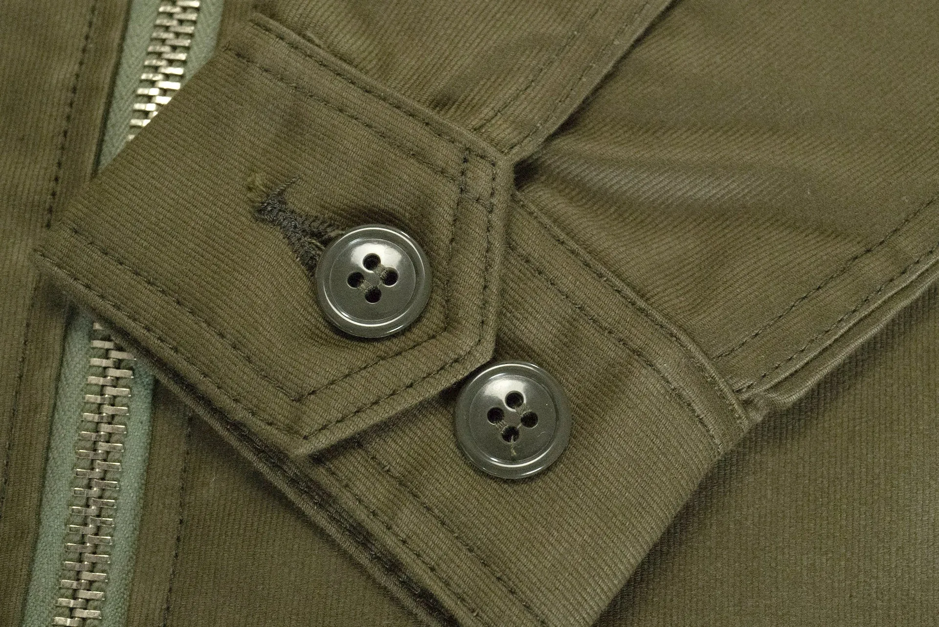 Unique Garment Heavyweight Jungle Cloth 'Utility' Jacket (Olive)