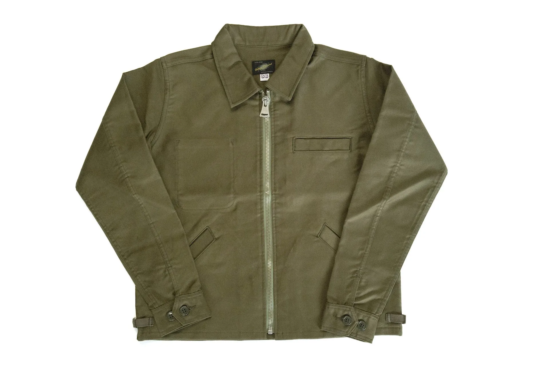 Unique Garment Heavyweight Jungle Cloth 'Utility' Jacket (Olive)