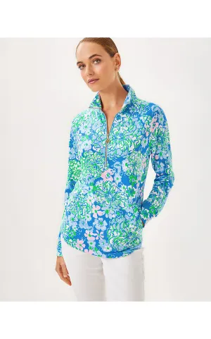 UPF 50  Skipper Popover - Sunwashed Blue Plumes In Bloom